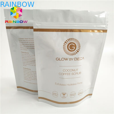 ลามิเนตฟอยล์ถุงฟอยล์ bas ลุกขึ้นยืนถุงบรรจุภัณฑ์ถุงพลาสติกพิมพ์แบบกำหนดเองถุงกาแฟพลาสติกขายร้อน