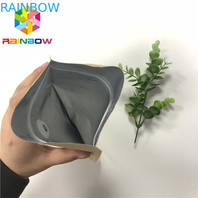 อลูมิเนียมฟอยล์ยืนขึ้นถุงกระเป๋า Ziplock ยืนขึ้นถุงพิมพ์กราเวียร์พร้อมวาล์ว