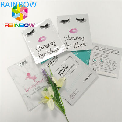 ตราสามด้านแบบกำหนดเองพิมพ์ Stand Up Pouches กระเป๋าเครื่องสำอางอลูมิเนียมฟอยล์