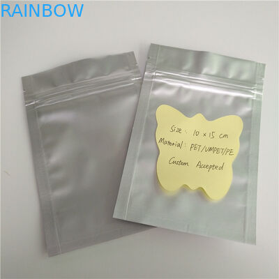 สีเงินธรรมดายืนถุงซิปกระเป๋าบรรจุภัณฑ์ลามิเนตที่กำหนดเอง