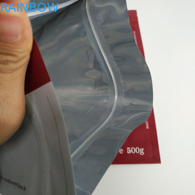 ถุงบรรจุภัณฑ์แบบปิดผนึกด้าน, ถุงบรรจุภัณฑ์ยืนขึ้น 500 กรัมสำหรับบรรจุภัณฑ์กาแฟ