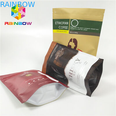 วัสดุเคลือบอาหารถุงพลาสติกบรรจุภัณฑ์อลูมิเนียมฟอยล์พร้อมวาล์ว