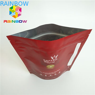 วัสดุเคลือบอาหารถุงพลาสติกบรรจุภัณฑ์อลูมิเนียมฟอยล์พร้อมวาล์ว