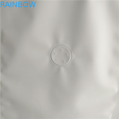 ฟิล์มบรรจุภัณฑ์อาหารถุงล่างแบนพิมพ์สีขาวล้วนด้านบนเติมด้วยอากาศวาล์ว