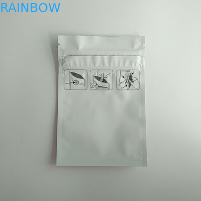 3 ด้านซีล Matte ยืนขึ้นบรรจุภัณฑ์กระเป๋ายืนขึ้นซิปเด็กหลักฐาน