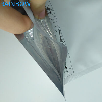 3 ด้านซีล Matte ยืนขึ้นบรรจุภัณฑ์กระเป๋ายืนขึ้นซิปเด็กหลักฐาน