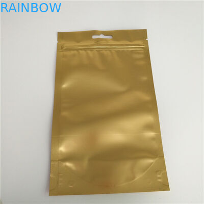 ซิปด้านบนยืนขึ้นกระเป๋ากระเป๋าวัสดุลามิเนตด้วย Euro / Round Hanging Hole