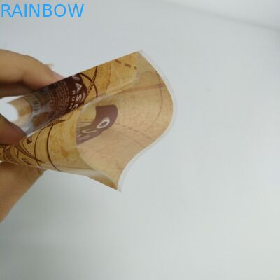 ฟิล์มบรรจุภัณฑ์อาหารวัสดุพลาสติกหดห่อด้วยโลโก้ / สีที่กำหนดเอง