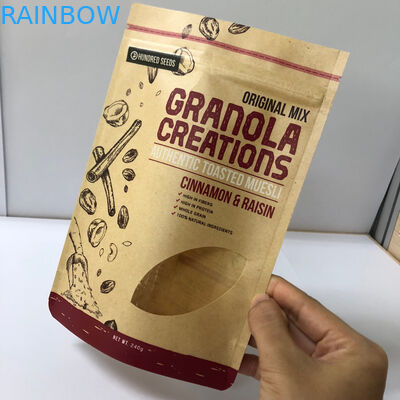 เมล็ดกาแฟบรรจุภัณฑ์ถุงกระดาษแบบกำหนดเองความหนา 120-180 ไมค์พร้อมพิมพ์โลโก้