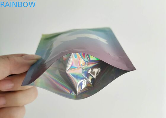 ถุงพลาสติกกันกลิ่นบรรจุภัณฑ์พิมพ์ถุงวัชพืช Runtz กราเวียร์พร้อมหน้าต่างอย่างชัดเจน