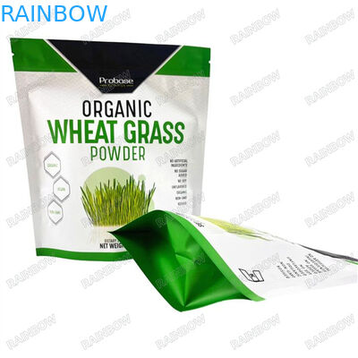 กระเป๋าสะพายกระดาษ Kraft ที่มิตรต่อสิ่งแวดล้อม วัสดุ Pla กระเป๋าสะพาย Zip Lock ที่มีโลโก้ ถุงยืน