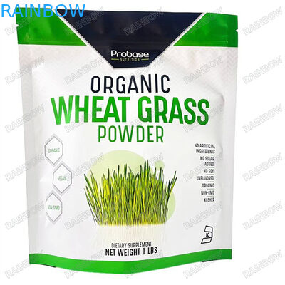 กระเป๋าสะพายกระดาษ Kraft ที่มิตรต่อสิ่งแวดล้อม วัสดุ Pla กระเป๋าสะพาย Zip Lock ที่มีโลโก้ ถุงยืน