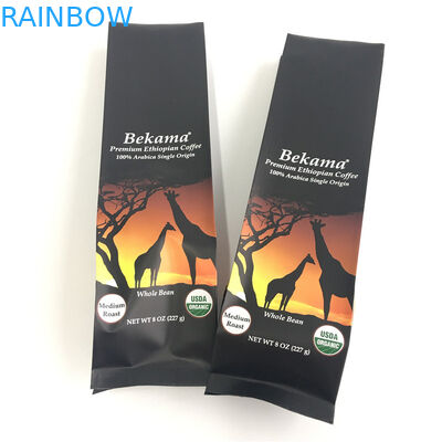 ที่กำหนดเองยืนขึ้นถุงซิปกระเป๋าเป้าเสื้อกางเกงกาแฟบรรจุภัณฑ์สี CYMK