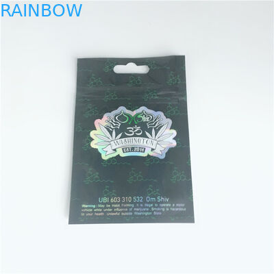 แพทย์ Weed Heat Seal ถุงบรรจุภัณฑ์, กระเป๋าใส่เครื่องสำอางค์ Mylar Zip Lock