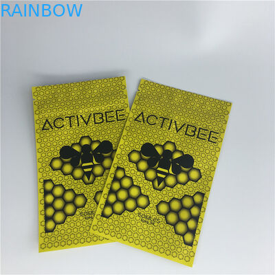 ตราสามด้านยืนถุงกาแฟพลาสติก Mylar Zip Lock บรรจุภัณฑ์ยาสูบวัชพืช