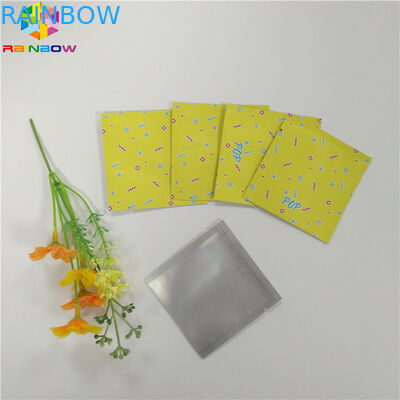 อาหารเกรดฟอยล์ถุงบรรจุภัณฑ์ Mylar สามด้านประทับตราถุงซิปแบนสำหรับขนมขบเคี้ยวชาแคปซูล