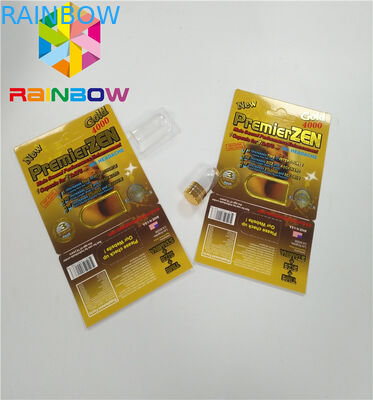 บรรจุภัณฑ์บัตรตุ่ม Premierzen ที่กำหนดเองเด็กทน Botton ล็อคกล่องกระดาษการ์ด 3 มิติ