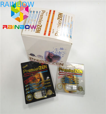 บรรจุภัณฑ์บัตรตุ่ม Premierzen ที่กำหนดเองเด็กทน Botton ล็อคกล่องกระดาษการ์ด 3 มิติ