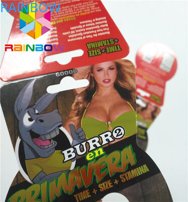 ขนาดปกติบรรจุภัณฑ์พลาสติกพุพอง Burro 30000 Burro2 6000 เพศชายเพิ่มประสิทธิภาพกล่อง