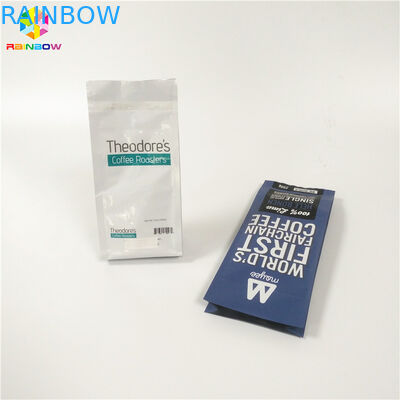 เมล็ดกาแฟบรรจุภัณฑ์ผงพิมพ์ Stand Up Pouches พลาสติกสำหรับบรรจุภัณฑ์ถั่วแห้ง