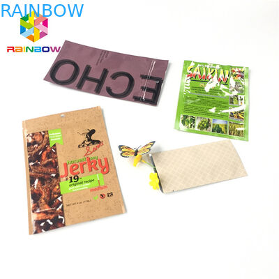 ผนึกถุงฟอยล์บรรจุภัณฑ์พลาสติกอลูมิเนียมฟอยล์พิมพ์สีสามด้านตรา