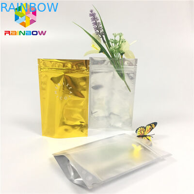 ล้างหน้า Doypack ฟอยล์กระเป๋าบรรจุภัณฑ์ Mylar ถุงซิปล็อคตัวอย่างเครื่องสำอางซอง