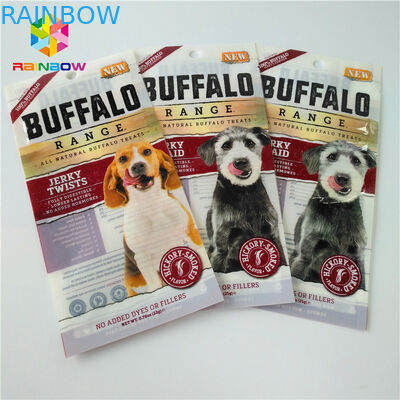 ถุงบรรจุ Ziplock พลาสติกตราสามด้านยืนขึ้นถุงสำหรับอาหาร