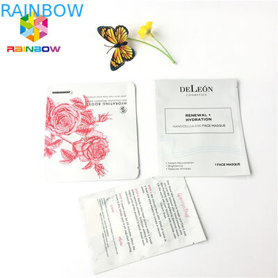 เครื่องสำอางพอกหน้าฟอยล์ถุงบรรจุภัณฑ์การพิมพ์สีที่กำหนดเองการปิดผนึกที่ดี