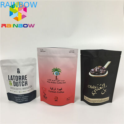 กราเวียพิมพ์ยืนขึ้นถุงซิปกระเป๋ารอยฉีกขาดซิปล็อคลามิเนตฟอยล์