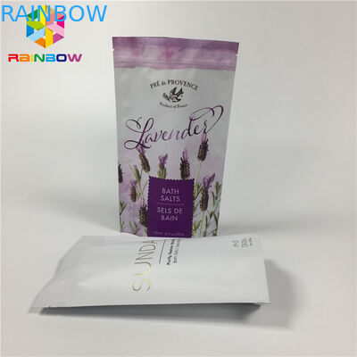 เคลือบอลูมิเนียมฟอยล์ลามิเนตถุงซิปขึ้นยืนสำหรับแพคเกจอาหารแห้ง