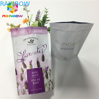 เคลือบอลูมิเนียมฟอยล์ลามิเนตถุงซิปขึ้นยืนสำหรับแพคเกจอาหารแห้ง