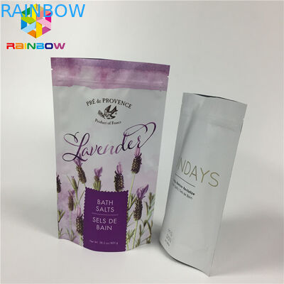 เคลือบอลูมิเนียมฟอยล์ลามิเนตถุงซิปขึ้นยืนสำหรับแพคเกจอาหารแห้ง