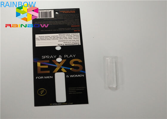 ที่กำหนดเองสไลด์บรรจุภัณฑ์พุพองบัตรบรรจุภัณฑ์สเปรย์พับบรรจุภัณฑ์บัตรกระดาษที่มีรู