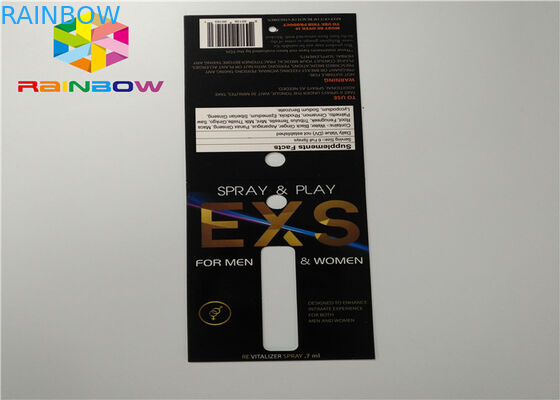 ที่กำหนดเองสไลด์บรรจุภัณฑ์พุพองบัตรบรรจุภัณฑ์สเปรย์พับบรรจุภัณฑ์บัตรกระดาษที่มีรู