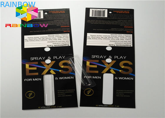 ที่กำหนดเองสไลด์บรรจุภัณฑ์พุพองบัตรบรรจุภัณฑ์สเปรย์พับบรรจุภัณฑ์บัตรกระดาษที่มีรู