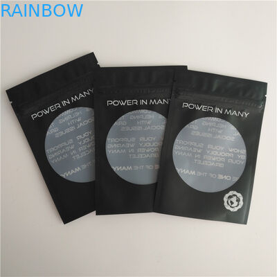 มันวาวความร้อนบรรจุภัณฑ์ถุงโลโก้ที่กำหนดเองซิปล็อคกระเป๋าต่างหูสร้อยข้อมือกระเป๋า
