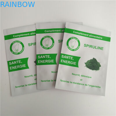 อลูมิเนียมฟอยล์อาหารเกรดลุกขึ้นยืนกระเป๋าสามด้านประทับตรา Eco ผงกาแฟกระเป๋า