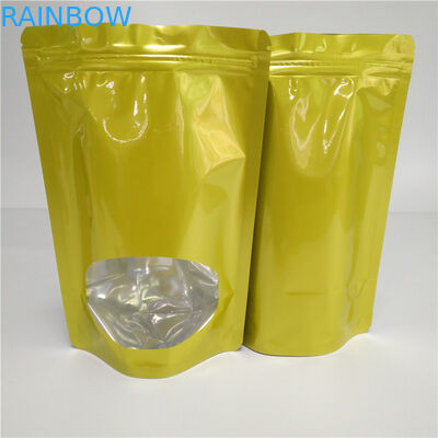 ความร้อนปิดผนึกถุงอาหารแห้งบรรจุภัณฑ์ขนมแบบกำหนดเองอลูมิเนียมฟอยล์สำหรับชา / กาแฟถั่ว