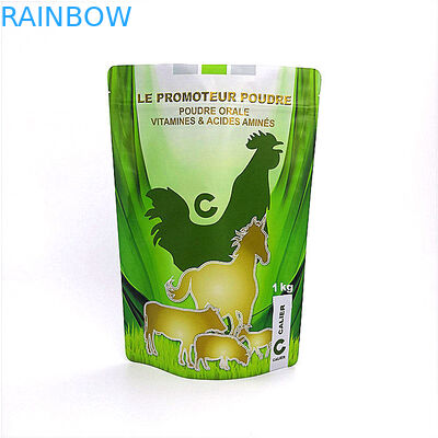 Moistureproof ถุงพลาสติกบรรจุภัณฑ์อาหารสัตว์กระเป๋าจับซีลอลูมิเนียมฟอยล์ Doypack