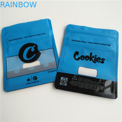 Ziplock Runtz กระเป๋าบรรจุภัณฑ์ธูปสมุนไพรอลูมิเนียมฟอยล์ PET ขนาดที่กำหนดเอง