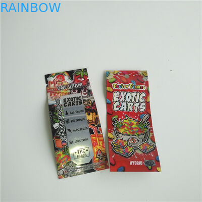 คาร์ทริดจ์ VBD CBD ผนึกถุงยืนถุงซิป Mylar สำหรับถัง Vape