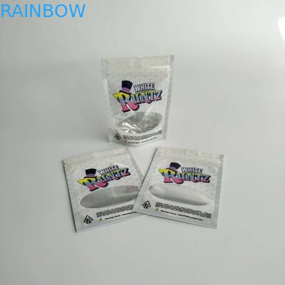 ถุงพลาสติกใสเงา Runtz บรรจุภัณฑ์พิสูจน์กลิ่นยืนขึ้น Runtz จังเกิ้ลบอยกระเป๋า