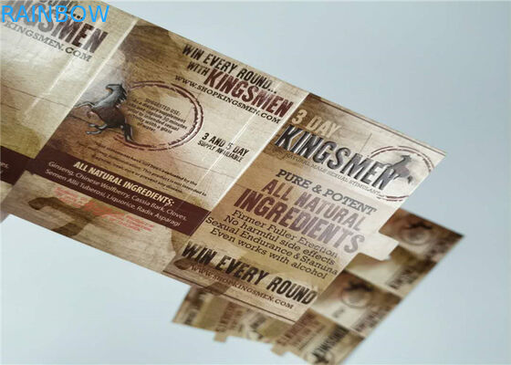 ยาบรรจุภัณฑ์ 3d Lenticular บรรจุภัณฑ์บัตรแรดกล่องกระดาษพิมพ์แบบกำหนดเอง