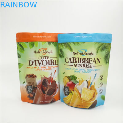 Ziplock อลูมิเนียมฟอยล์ Stand Up Pouch พิมพ์แผ่นแม่พิมพ์สำหรับบรรจุภัณฑ์ผลไม้แห้ง