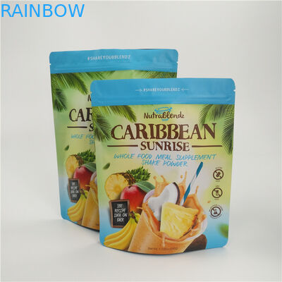 กราเวียพิมพ์ยืนขึ้นถุง Ziplock, นมผงอลูมิเนียมฟอยล์ถุงมีซิป