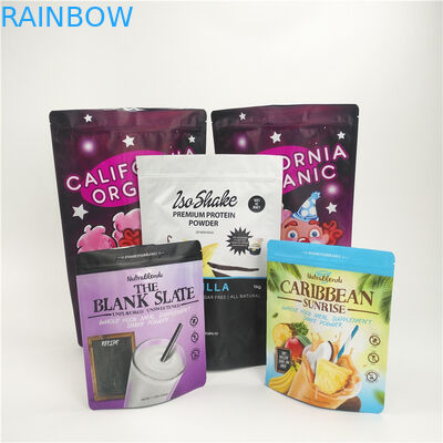 ที่กำหนดเองพิมพ์ถุงบรรจุภัณฑ์อาหารขนมขบเคี้ยวอลูมิเนียมฟอยล์นมผงแพ็คที่มีซิป