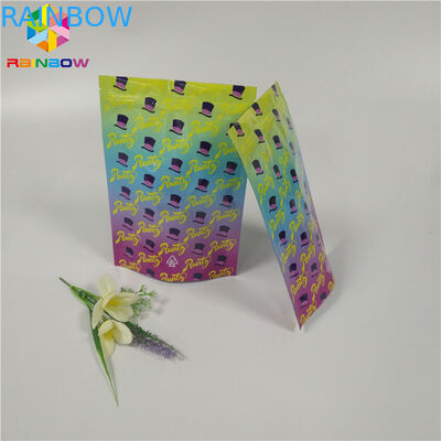 คุกกี้กลิ่นถุง Runtz Ziplock ยืนขึ้นถุงพิมพ์เด็กทนกราเวียร์