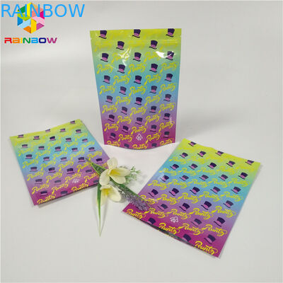 คุกกี้กลิ่นถุง Runtz Ziplock ยืนขึ้นถุงพิมพ์เด็กทนกราเวียร์