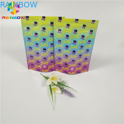 คุกกี้กลิ่นถุง Runtz Ziplock ยืนขึ้นถุงพิมพ์เด็กทนกราเวียร์