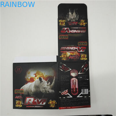 กล่องบรรจุภัณฑ์พลาสติกวัสดุยาเม็ดพลาสติก Rhino 12 กล่องบรรจุภัณฑ์พุพอง